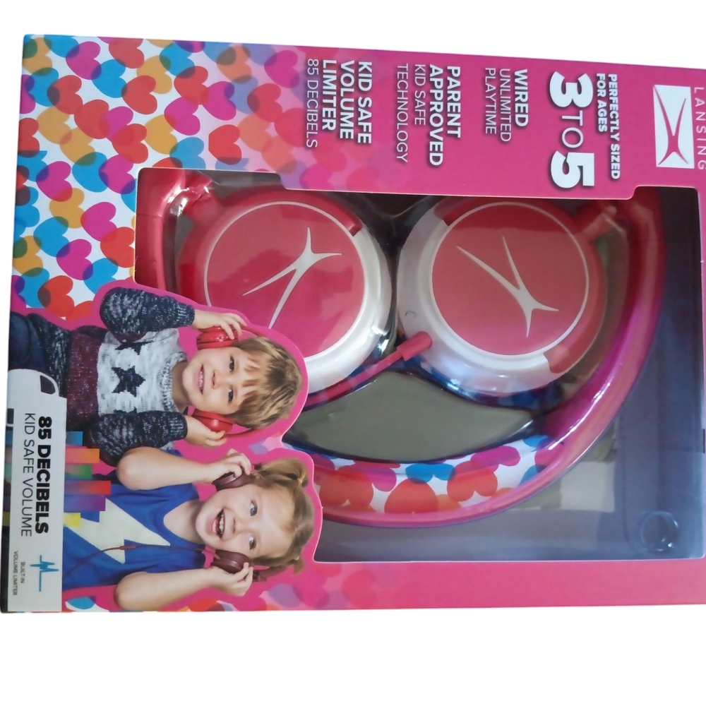 Altec Lansing Pink Wired Headphones